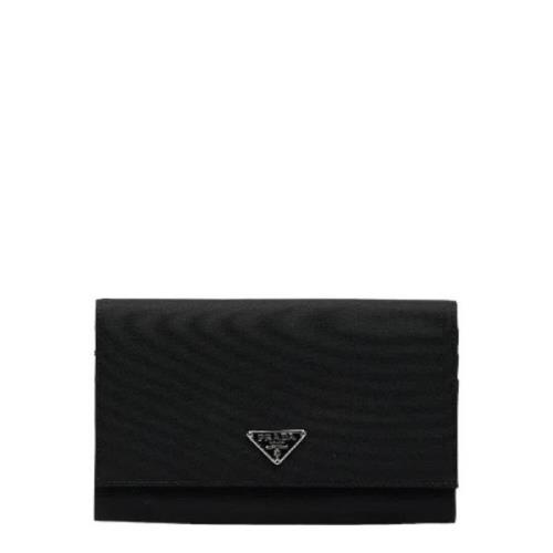 Pre-owned Nylon wallets Prada Vintage , Black , Dames