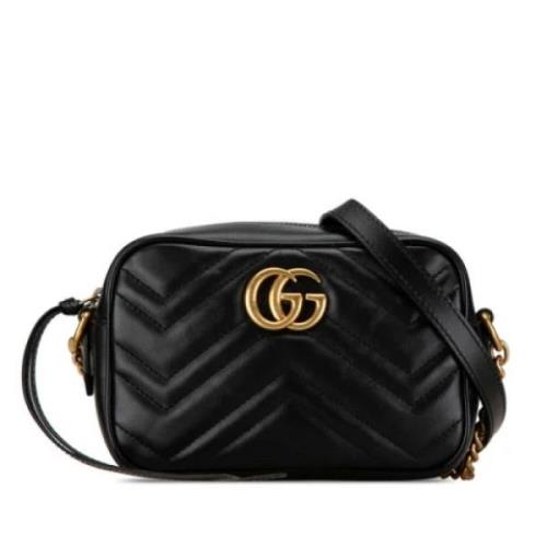 Pre-owned Leather gucci-bags Gucci Vintage , Black , Dames