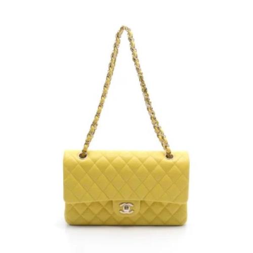 Pre-owned Fabric chanel-bags Chanel Vintage , Yellow , Dames