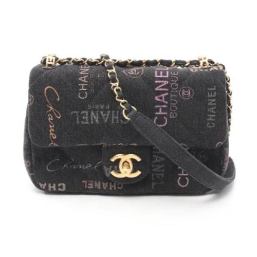 Pre-owned Denim chanel-bags Chanel Vintage , Black , Dames