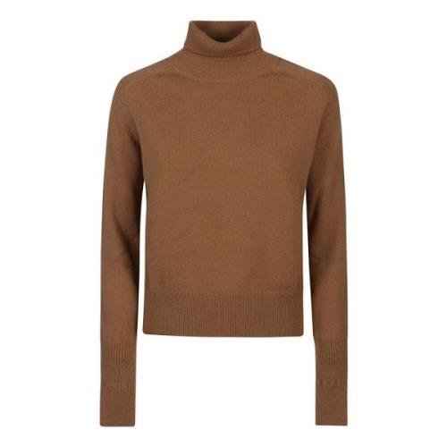 Comfortabele Turtle Neck Sweater Victoria Beckham , Brown , Dames