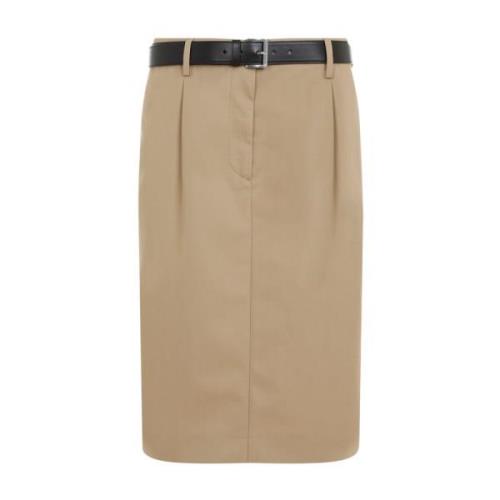 Elegante Nude & Neutrals Rok Prada , Beige , Dames