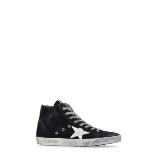 Blauwe Suède Leren Sneakers voor Vrouwen Golden Goose , Blue , Dames