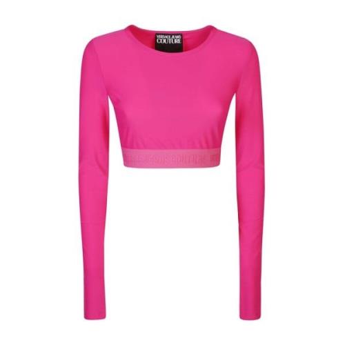 Fuchsia T-shirts en Polos Versace Jeans Couture , Pink , Dames