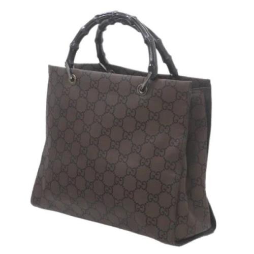 Pre-owned Canvas gucci-bags Gucci Vintage , Brown , Dames