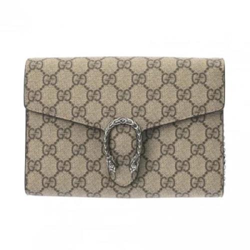 Pre-owned Canvas gucci-bags Gucci Vintage , Beige , Dames