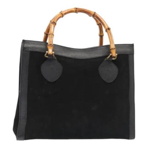 Pre-owned Suede gucci-bags Gucci Vintage , Black , Dames