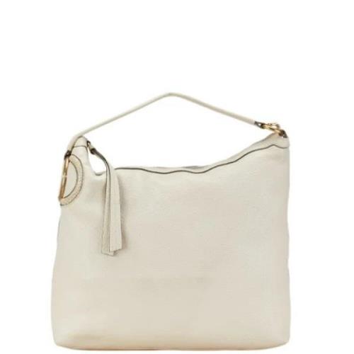 Pre-owned Leather gucci-bags Gucci Vintage , White , Dames