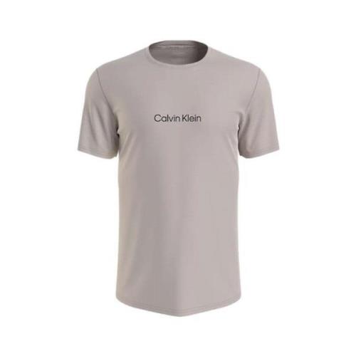 Crew Neck T-Shirt Calvin Klein , Beige , Heren