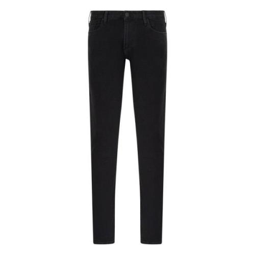 Zwarte Jeans voor Stijlvolle Look Emporio Armani , Black , Heren