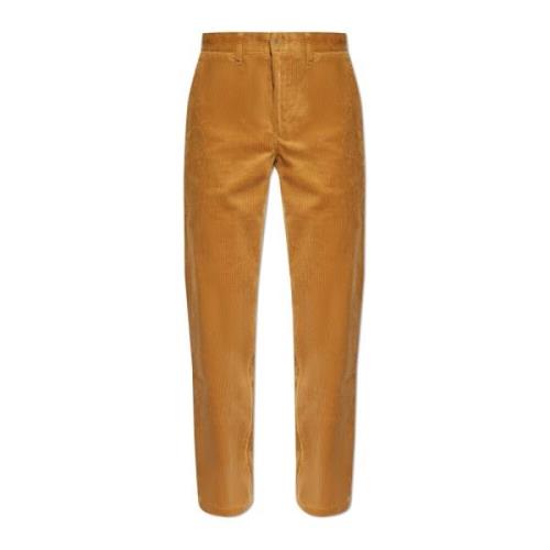 Ribfluwelen broek Aros Norse Projects , Brown , Heren