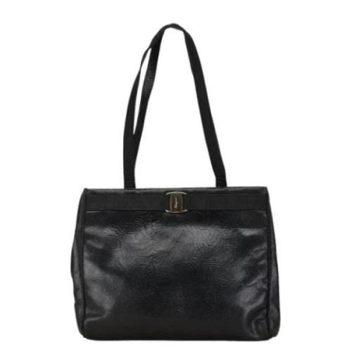 Pre-owned Leather handbags Salvatore Ferragamo Pre-owned , Black , Dam...