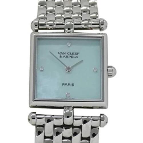 Pre-owned Stainless Steel watches Van Cleef & Arpels Pre-owned , Blue ...