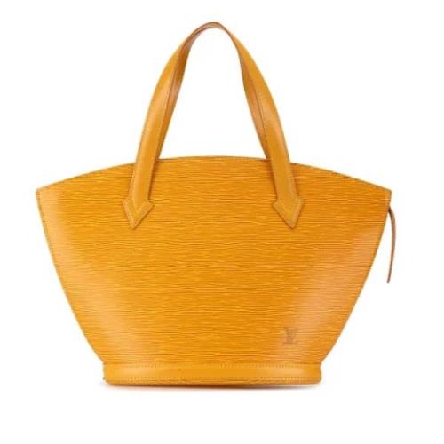 Pre-owned Leather shoulder-bags Louis Vuitton Vintage , Yellow , Dames