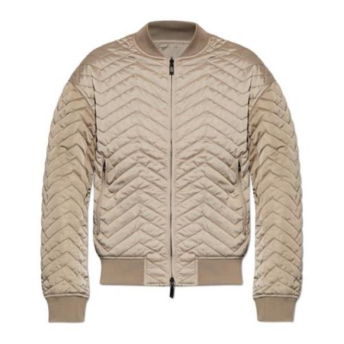 Omkeerbare jack type bomber Emporio Armani , Beige , Heren