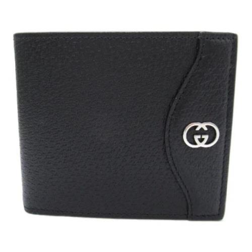 Pre-owned Leather wallets Gucci Vintage , Black , Dames