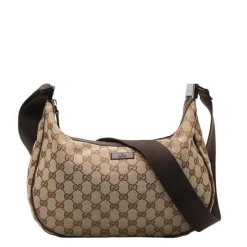 Pre-owned Canvas gucci-bags Gucci Vintage , Brown , Dames