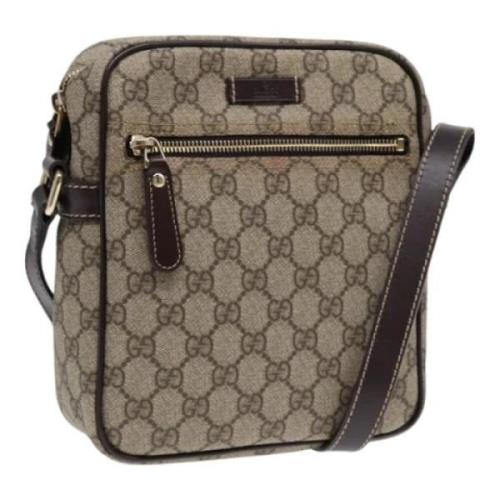 Pre-owned Leather gucci-bags Gucci Vintage , Beige , Dames