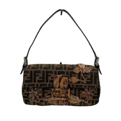 Pre-owned Canvas fendi-bags Fendi Vintage , Brown , Dames