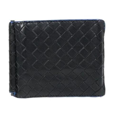 Pre-owned Leather wallets Bottega Veneta Vintage , Black , Heren