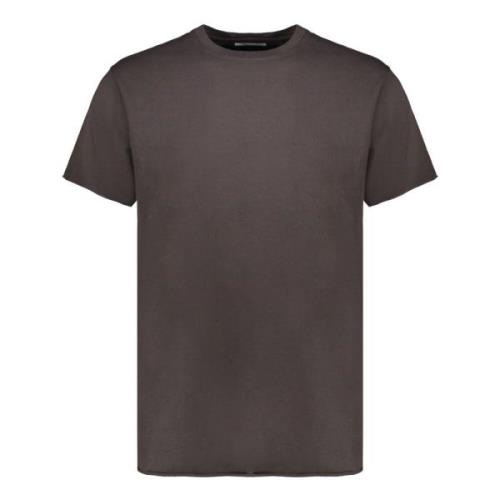 Geribbelde katoenen T-shirt John Elliott , Brown , Heren