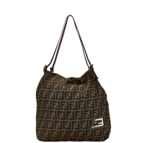 Pre-owned Canvas fendi-bags Fendi Vintage , Brown , Dames