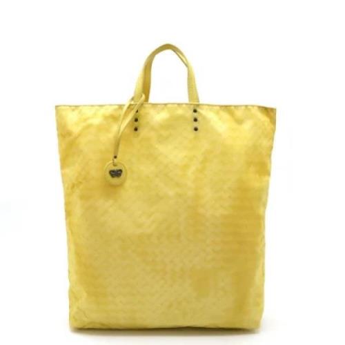 Pre-owned Nylon handbags Bottega Veneta Vintage , Yellow , Dames