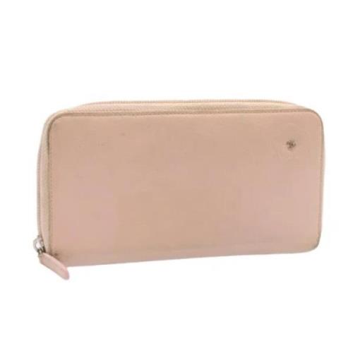 Pre-owned Leather wallets Chanel Vintage , Pink , Dames