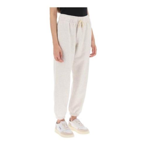 Melange sweatpants met logopatch Autry , Gray , Dames