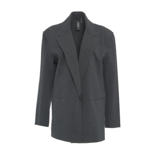 Grijze Blazer voor Vrouwen Aw24 Norma Kamali , Gray , Dames