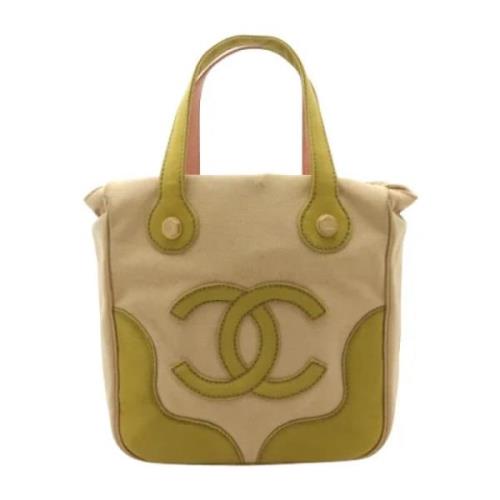 Pre-owned Canvas totes Chanel Vintage , Beige , Dames