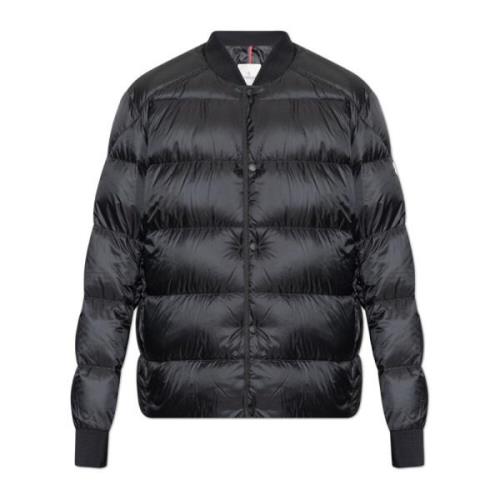 Donsjack met logo Moncler , Black , Heren