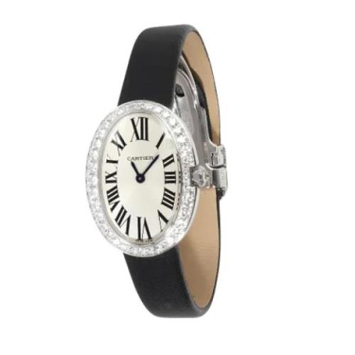 Pre-owned White Gold watches Cartier Vintage , Gray , Dames