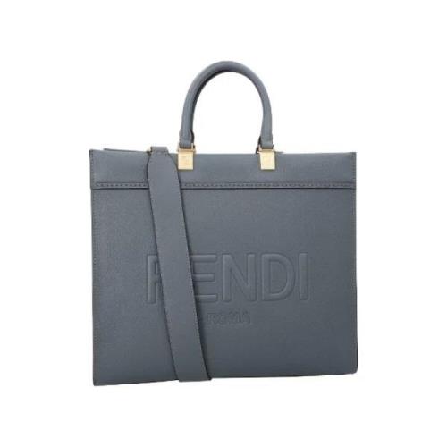 Pre-owned Leather fendi-bags Fendi Vintage , Blue , Dames