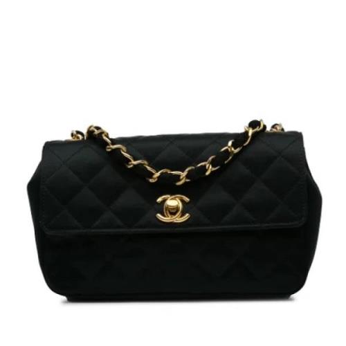 Pre-owned Fabric shoulder-bags Chanel Vintage , Black , Dames