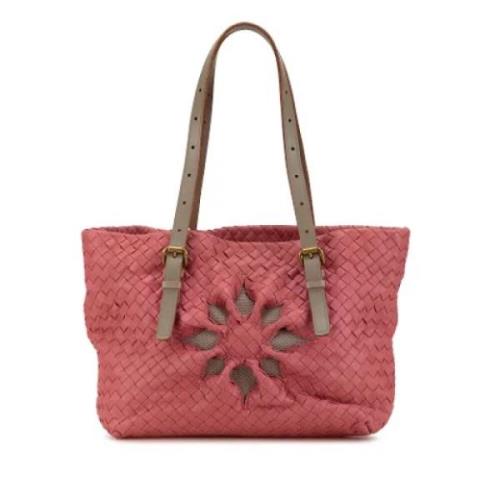 Pre-owned Leather totes Bottega Veneta Vintage , Pink , Dames