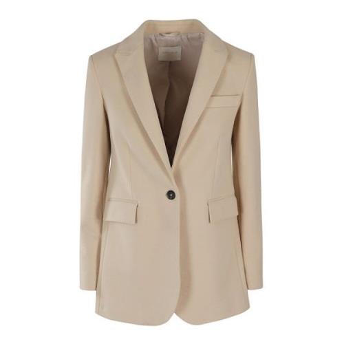 Fleece Blazer Jas Circolo 1901 , Beige , Dames