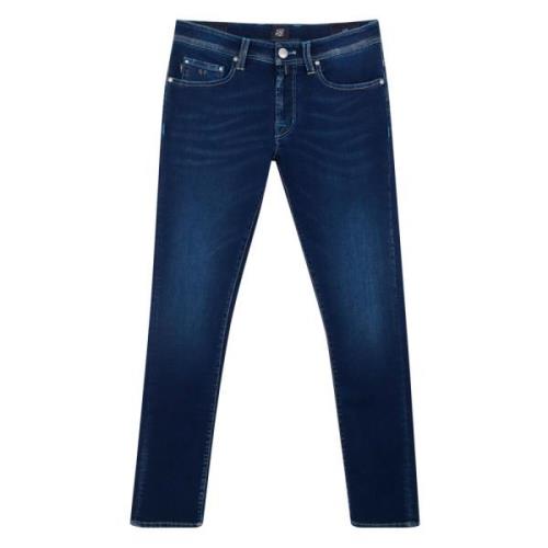 Leonardo Zip Jeans Tramarossa , Blue , Heren