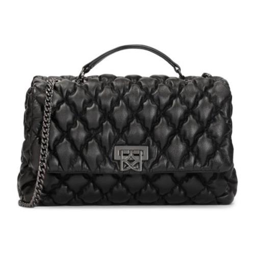 Stijlvolle zachte kettinghandtas Kazar , Black , Dames