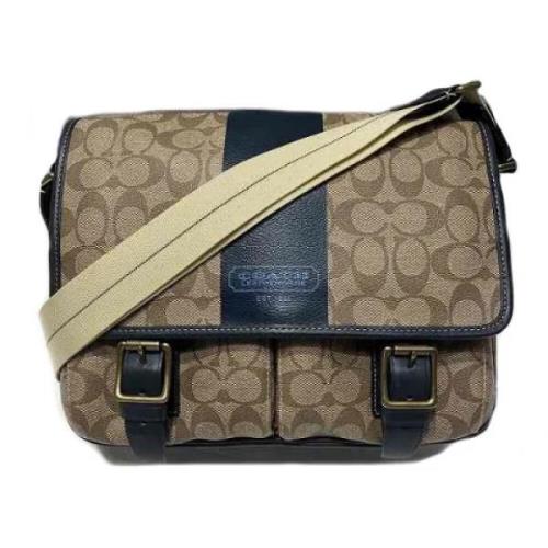 Pre-owned Canvas shoulder-bags Coach Pre-owned , Brown , Dames