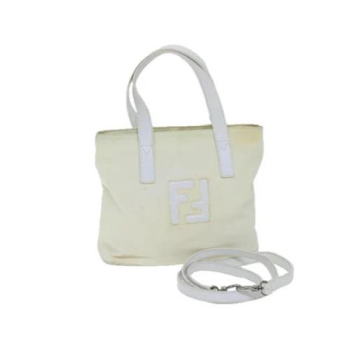 Pre-owned Nylon fendi-bags Fendi Vintage , White , Dames