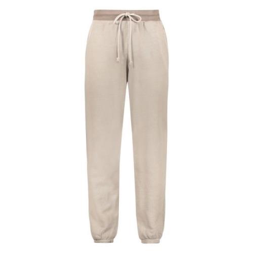 Katoenen trainingsbroek met elastische details John Elliott , Beige , ...