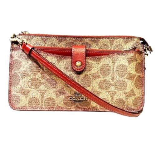 Pre-owned Canvas shoulder-bags Coach Pre-owned , Brown , Dames