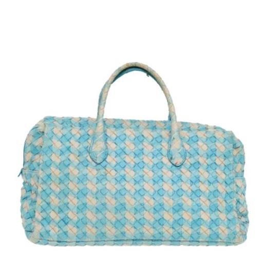 Pre-owned Leather handbags Bottega Veneta Vintage , Blue , Dames