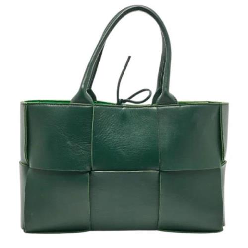 Pre-owned Leather totes Bottega Veneta Vintage , Green , Dames