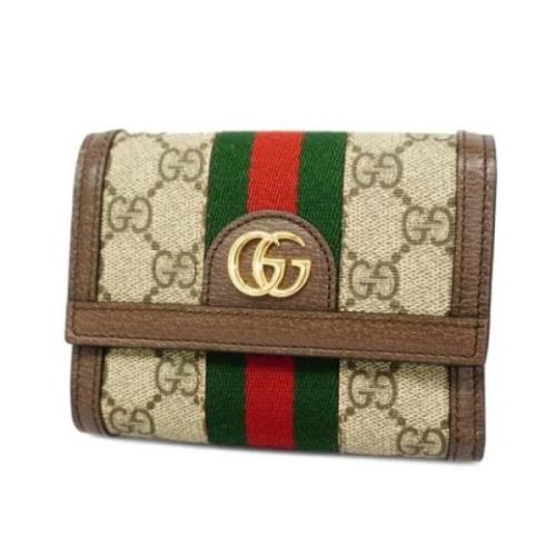 Pre-owned Plastic wallets Gucci Vintage , Brown , Dames