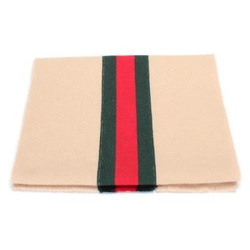 Pre-owned Fabric scarves Gucci Vintage , Beige , Dames