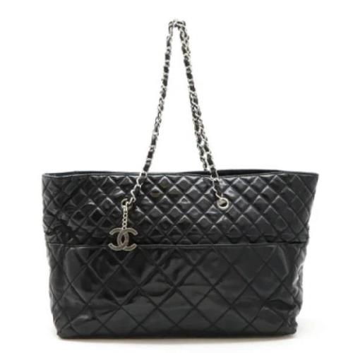 Pre-owned Leather chanel-bags Chanel Vintage , Black , Dames