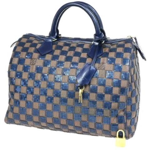 Pre-owned Canvas louis-vuitton-bags Louis Vuitton Vintage , Blue , Dam...