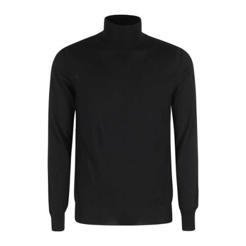 Turtleneck Sweater Paolo Pecora , Black , Heren